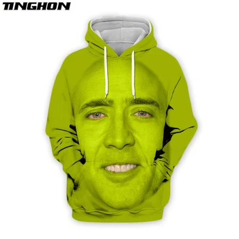 XS-7XL Módne Muži t-shirt Nicolas Cage shrek Zábavnej 3D Vytlačené Unisex Tričko streetwear Príležitostné letné tričká