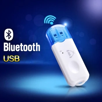 USB, Bluetooth V2.1 Audio Stereo Prijímač, Bezdrôtová Handsfree súprava Adaptéra A2DP Dongle do Auta pre Reproduktor Pre iphone Pre Auto alebo 0