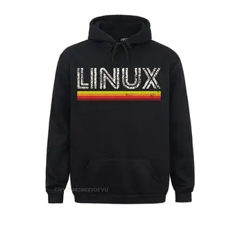 Muži Linux Ubuntu Unix Linus Počítač Sveter Bavlna Vintage Homme 3D Tlač Pulóver s Kapucňou, Kawaii Oblečenie