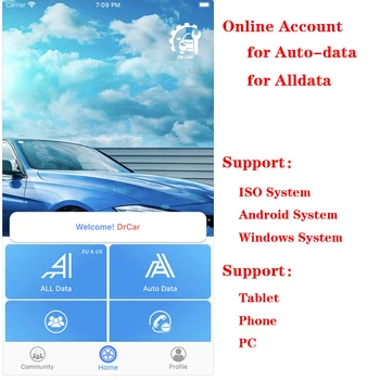 Online Účtu Softvér Pre Auto-údaje Auto Údaje Alldata Podpora ISO Systém Android Mobilné Zariadenia Počítača, Jednoduché Použitie, Stabilná Práca