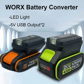 WORX Batérie Converter Mobilný Telefón Nabíjanie Converter Prenosná Nabíjačka Multi-purpose 0