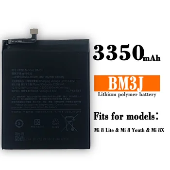 Xiao Mi Originálne Náhradné Batérie Telefónu BM3J Pre Xiao 8 Lite MI8 Lite Autentické Nabíjateľná Batéria 3350mAh