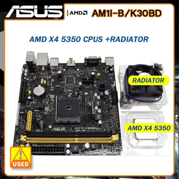MINI ITX základné Dosky nastaviť ASUS AM1I-B/K30BD/DP_MB Doske auta s AMD x4 5350 procesory a chladiča