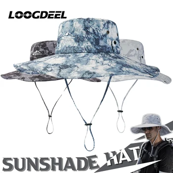LOOGDEEL Lete pred Slnkom Lezenie Klobúk Veľký Okraj Muži Ženy Rybolov, Turistika Anti-UV Spp Rýchle Sušenie Nepremokavé Vedierko Hat