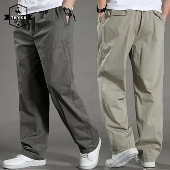 Muži Tuku Nohavice Plus Veľkosť Nákladu Tepláky Nadrozmerné Bežné Nohavice Big Veľkosť Voľné Nohavice Športové Streetwear Taktické Mládež 6XL