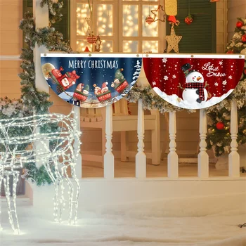 Vianočné Vonkajší Ventilátor v tvare Vlajky, Zástavy 2022 Vianočné Dekorácie pre Domov Vianoce Drop Prívesok Ornament Navidad DIY Nový Rok 2023