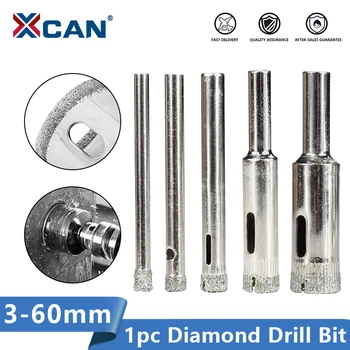 XCAN Diamantová Vŕtačka Bit 3-60 mm Diamant Core niečo pre Dlaždice, Mramor, Sklo Keramické Otvor Videl Vŕtačka