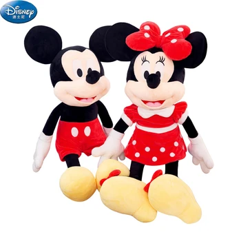 Disney 25-80 CM Donald Duck Mickey Mouse Plyšové Hračky Rag Doll Minnie Cartoon Bábika Vankúš Milenca Detí, Darček k Narodeninám Hračky