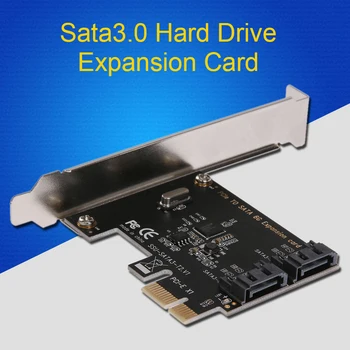 PCI-E slot karty PCI Express SATA 3.0 Rozšírenie Karta s Držiakom 2-Portová SATA III 6Gbps Rozšírenie Adaptéra PCI E sata3 Pcie Sata 3 Karty