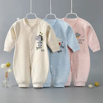 100% Cotoon Dieťa Z Jedného Kusu Odevu Jumpsuit Kombinézu Oblečenie Detí Koala Novorodenca Mäkkosť Priedušný Komfort Oblečenie Jeseň