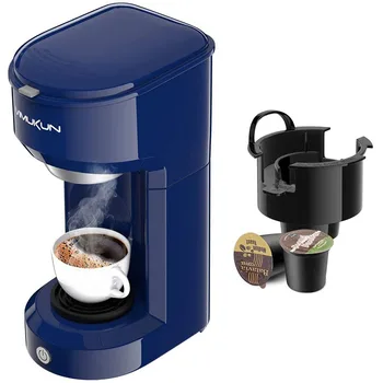 Jeden Slúžiť kávovar na Kávu Brewer Kompatibilný s K-Cup Jeden Pohár Kapsule s 6 až 14 oz Nádrž, Mini Veľkosť (Modrá) 0