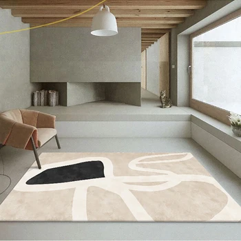 Japonský a kórejský Štýl Obývacej Izbe Koberce Luxusná Výzdoba Domov Spálňa Posteli Izba Mäkké, Protišmykové Hala Mat Umývateľný 0