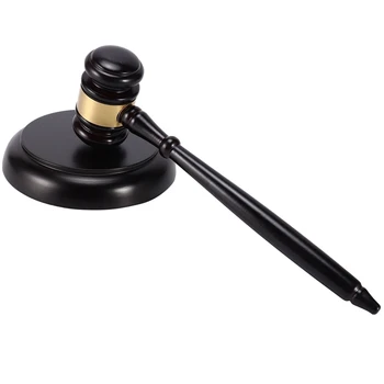 Drevené sudcu gavel aukcie kladivo s zvuk bloku pre prokurátora sudca aukcie handwork
