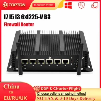 Mini Routeru i7 10810U i5 10210U 6xIntel i225-V B3 2500M karty nic Mini PC 2*Rs232 pfSense ESXi Firewall Siete, Serveru, Počítača