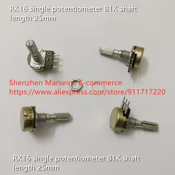 Originál Nové 100% RK16 jeden potenciometer B1K dĺžka hriadeľa 25 mm (PREPÍNAČ)