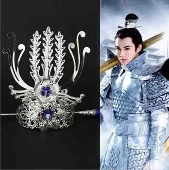 Čínske Tradičné Šperky pánske Headdress Hanfu Mužov a Ženy Hairwear Cos Prop Male Vintage Tuinga Čuprina Gfit Pre Mužov a Ženy