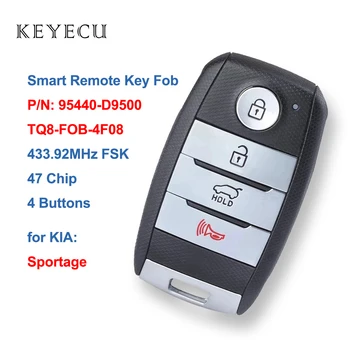 Keyecu 95440-D9500 Smart Remote Auto príveskom, 4 Tlačidlá 433.92 MHz FSK 47 Čip pre Kia Sportage 2018 2019 2020 95440D9500