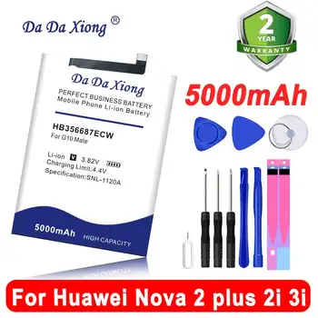 Top Značky 5000mAh HB356687ECW Batériu Pre Huawei Nova 2 plus 2i 2S 3i 4e česť 9i 7X Mate 10 SE G10 BAC-AL00 P30 Lite