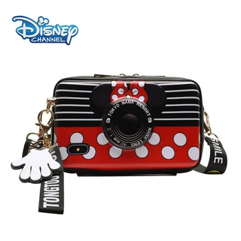 Disney Minnie Tašky Pre Ženy Mickey Mouse brašna Messenger Mobilný Telefón, Mini Mince Kabelka Kabelka PU Tašky cez Rameno Pre Dievča