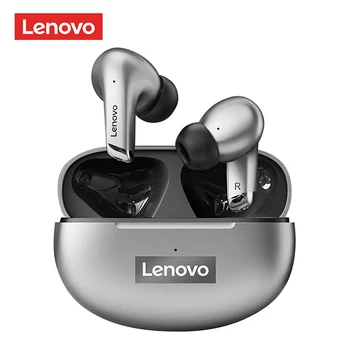 100% Lenovo LP5 Bezdrôtové Bluetooth Slúchadlá Hudbu Slúchadlá S Mikrofónom Slúchadlá HiFi Športové Nepremokavé Headset Dual Stereo Hluku