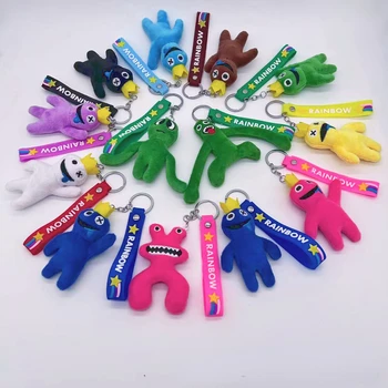 NOVÉ Roblox Rainbow Priateľmi Plyšové Hračky Keychains Bábika Deti Hračky Anime Peluche Keyring Držiak pre Auto, Tašky, Doplnky, Darčeky