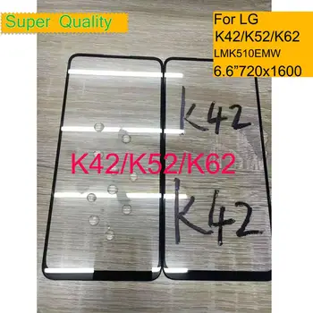 10Pcs/Veľa Pre LG K42 K52 K62 K62+ Dotykový Panel Predný Vonkajšie Sklo LCD Objektív S OCA Lepidlo