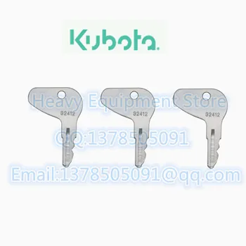 3 KS H32412 Kľúč Pre Kubota Mahindra & Pre Mitsubishi Traktor Zapaľovanie Začať Starter 32412