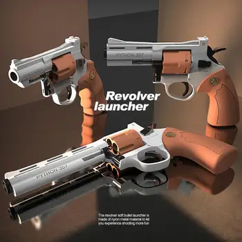 Revolver Pištole ZP5 Launcher Bezpečné Mäkké Bullet Hračka Zbraň Zbraň Model Airsoft Pneumatické Brokovnice, Pištole Pistola Pre Deti Chlapcov Dospelých