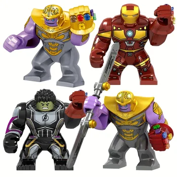 Super Hrdinovia Veľká Veľkosť Thanos Hulk S Rukavicu, Číselné Bloky Konštrukcie Tehál, Hračky Pre Deti,