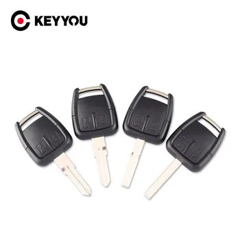 KEYYOU 2 Tlačidlá Smart Remote Kľúča vozidla Shell Pre Chevrolet S Kľúčovými Čepeľ Náhradné Auto Keyless Entry Prípade