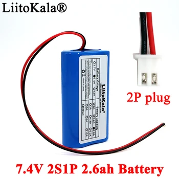 Liitokala 7.4 V Lítia 18650 Batériu 2S 2.6 ah Rybárske LED Svetlo Bluetooth Reproduktor 8.4 V Núdzových DIY batérie s PCB