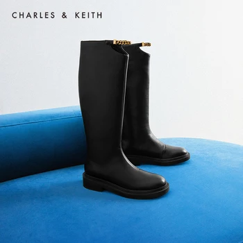 CHARLES＆KEITH Nový Príchod na Jeseň roku 2022 CK1-91870002 žien dlho rytier topánky