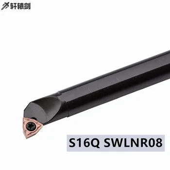 1PC S16Q SWLNR08 SWLNL08 Sústruh rezného Nástroja Držiteľ Vnútorné Sústruženie Nudné Bar CNC SWLNR WNMG