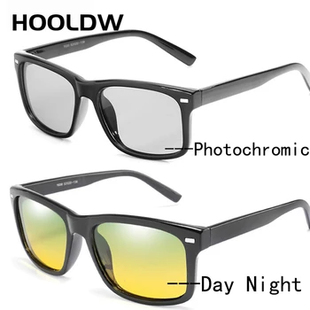 HOOLDW Polarizované Photochromic slnečné Okuliare Mužov Night Vision Okuliare Deň Nočné Jazdy Okuliare Proti oslneniu Slnečné Okuliare UV400