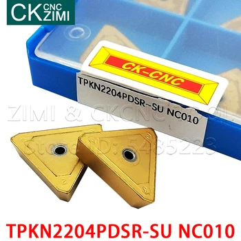 TPKN2204PDSR-SU NC010 karbidu vložky frézovanie vložky náradie fréza, sústruh čepeľ CNC nástroje Rezné Nástroje na Sústruženie, TPKN 2204 PDSR