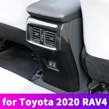 Zadné vzduchu-klimatizácia zásuvky ochrana pad anti-kop kryt anti-kick pad upravené dekorácie Pre Toyota Rav4 2019 2020