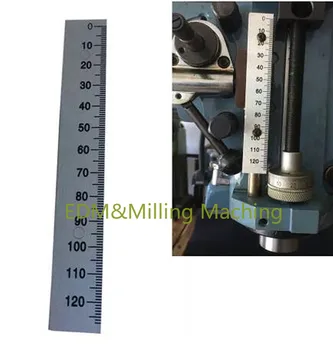Frézka B159 0-120 mm Hĺbka Krmivo Rod Rozsahu Pravítko Hliníka Pre CNC Bridgeport frézka