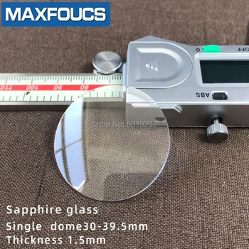 Hodinky sklo Anti-scratch sapphire jednom dome Hrúbkou 1,5 mm, priemer 30 mm ~ hrúbka 39,5 mm Priehľadný kryštál 1 Ks