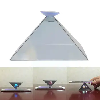 Prenosné Smartphone Holografický Projektor 3d 360° Holografické Pyramídy Typ Telefónu Tablety Boxy Predviesť Mobile Pre H A8q3