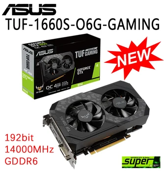 ASUS GeForce GTX 1660 Super Video Karty GDDR6 GPU 6GB 14000MHz 192bit 8pin 450W HDCP 2.2 7680×4320 DisplayPort NVIDIA Nové