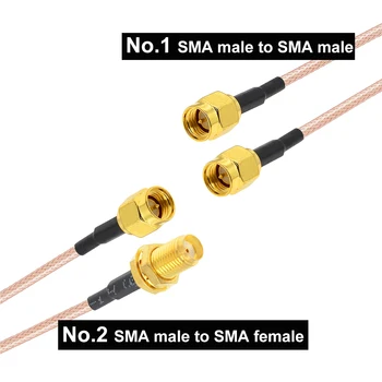 RG316 SMA Samec Na SMA samec samica Konektor SMA-J ANTÉNNY Adaptér predĺžiť Kábel Predlžovací kábel