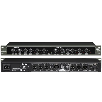 234XL Mono 4-cestný Crossover audio Ekvalizér s XLR Konektory Profesionálny Zvuk Periférnych Zariadení Stereo 2/3 Cesta