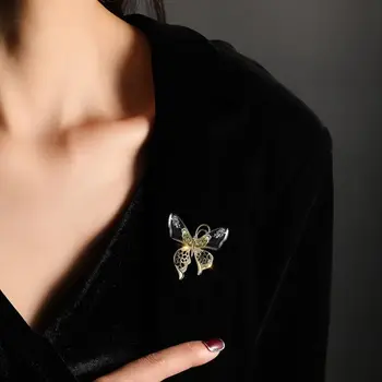 Módne Jednoduché, Transparentné Krídla Motýľ Brošňa Ženy Luxusná Víla, Pšenica Corsage Pin Príslušenstvo Šperky