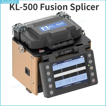 JILONG KL-500 Optický Fusion Splicer Core Zarovnanie FTTH Optických Spojov Stroj Rýchlo-spojovanie 8s Rýchlo-vykurovanie 18s