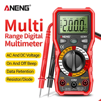 ANENG SZ301 Digitálny Multimeter AC/DC Votage Aktuálne Automatický Tester Elektrický Odpor Ohm Ammeter Kapacita Meter