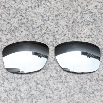 E. O. S Polarizované Rozšírené Náhradné Šošovky pre Oakley Jupiter Squared slnečné Okuliare - Silver Chrome Polarizované Zrkadlo