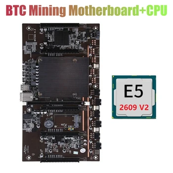 BTC Ťažba Doske X79 H61+E5 2609 V2 CPU 5X PCI-E 8X LGA 2011 DDR3 Podporu 3060 3080 GPU pre BTC Banské Banské