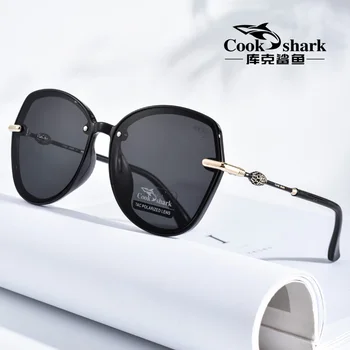 Variť Shark 2020 nové veľké rámom slnečné okuliare dámy kórejská verzia príliv polarizované slnečné okuliare jazdy UV ochrany okuliare