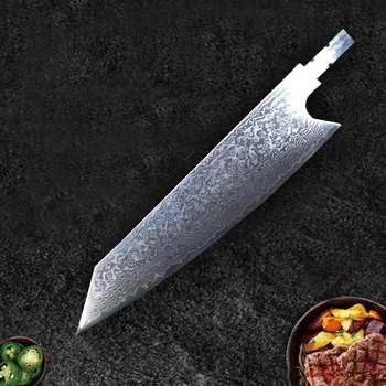 Ostré DIY kuchár nôž prázdne vg10 Damasku ocele čepeľ, materiál, polotovary, stropný Japonský nôž kuchyni varenie na ol
