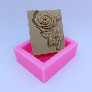 Rose Mydlo Formy Kvet Silikónové Mydlo Tvorby Plesní Sviečka Formy 3D Kvet Ruže Silikónové Formy na Mydlo Bar Mydlo Formy ArtCrafts Mydlo Formulár